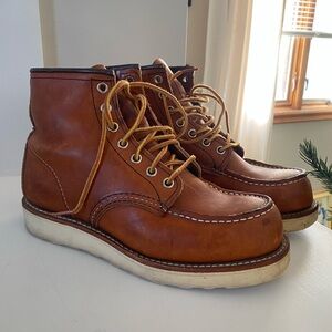 Red Wing Shoes Tan Leather Men's Boots